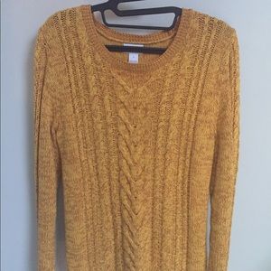 Old Navy Mustard Knit Sweater